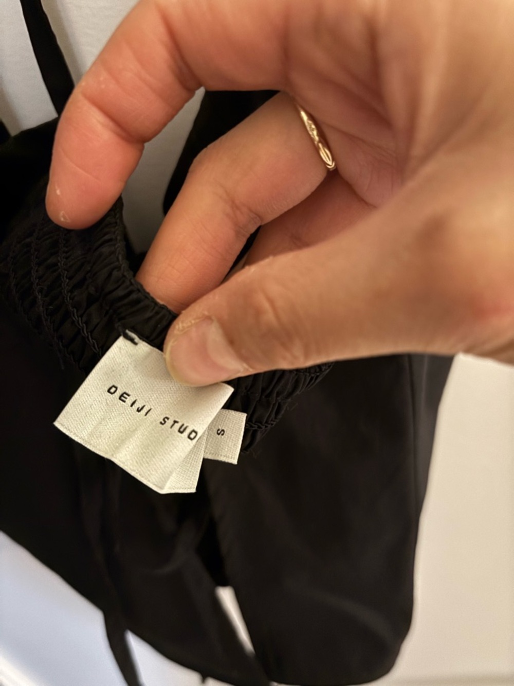 NWOT Deiji Studios Open halter top (black) - Picture 3 of 5